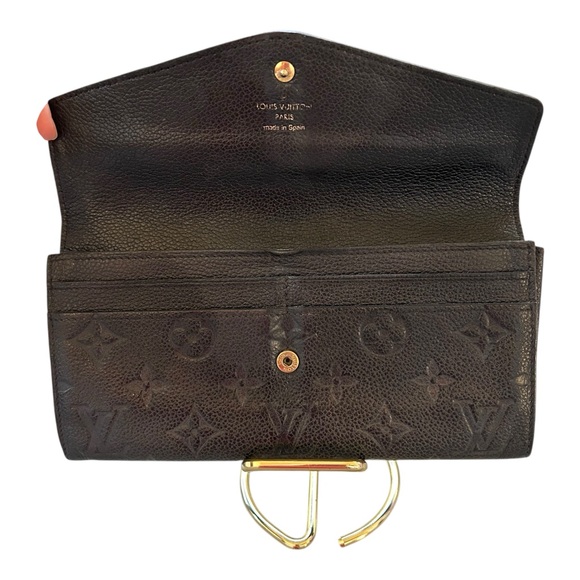 Louis Vuitton Black Monogram Empreinte Envelope Wallet – Noir EUC - Picture 3 of 11